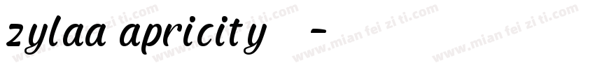 zylaa apricity字体字体转换